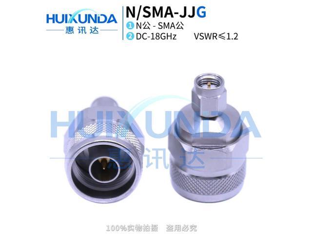 N/SMA-JJG Precision Stainless Steel 18G High Frequency Test Adapter N Male SMA/N-JJ Connector