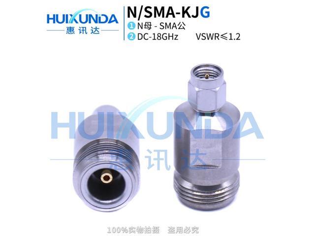 N/SMA-KJG Precision Stainless Steel 18G High Frequency Test Adapter N Female to SMA Male SMA/N-JK Connector