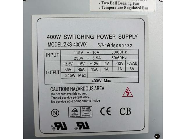 Almost PSU For ZECK -5V -12V 400W Power Supply ZKS-400WX