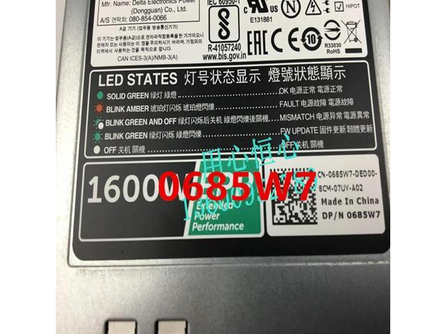 Power Supply R530 T630 R740 T630 1600W For D1600E-S0 685W7 0685W7 95HR5 095HR5