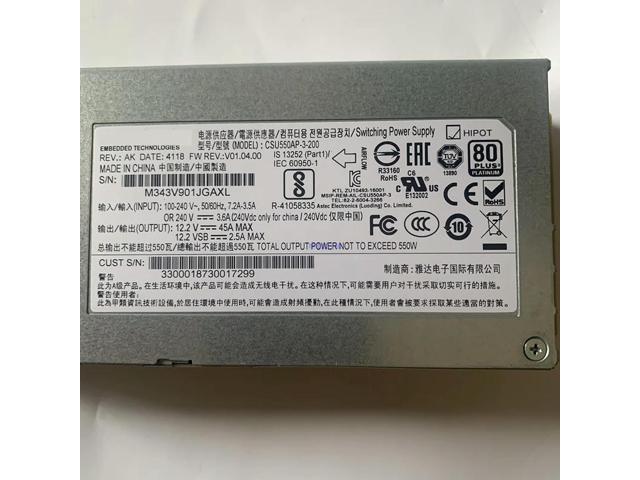 PSU For Artesyn CRPS 550W Power Supply CSU550AP-3-200