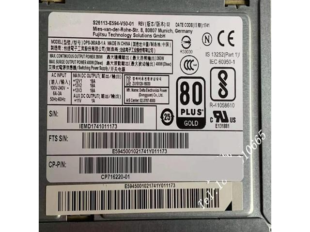 Almost Power Supply For Fujitsu W570 360W For DPS-360AB-1 A CP716220-01 S26113-E594-V50-01 DPS-360AB- 1A