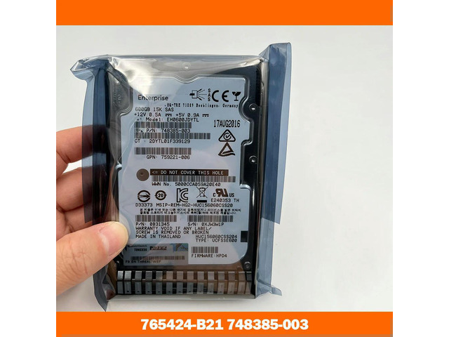 Server HDD 765424-B21 748385-003 600G SAS 15K 2.5''