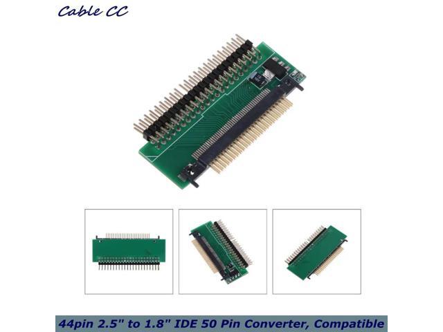 IDE Adapter, Hard Drive Adapter, 44pin 2.5' to 1.8' IDE 50 Pin Converter, Laptop/Desktop/Monitor Compatible