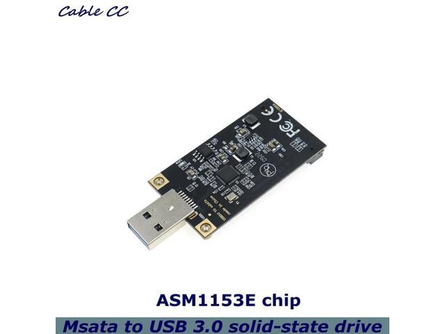 High-Msata to USB 3.0 Solid-State Drive to Mobile Hard Drive ASM1153E Chip Plug and Play For sizes 30 * 50