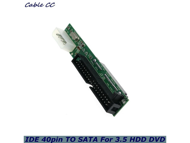Sata to IDE Adapter Converter 2.5 Sata Female to 3.5 inch IDE Male 40 pin port 1.5Gbs Support ATA 133 100 HDD Serial