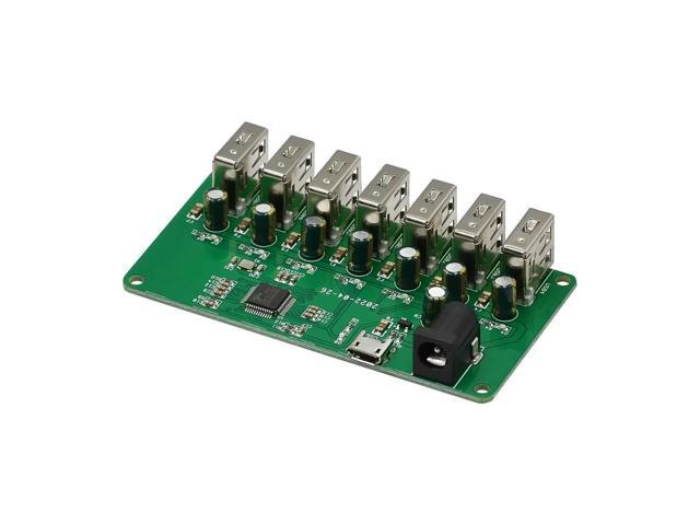 USB HUB Splitter 1 to 7 Port USB Hub Seven Port USB Splitter Module with Power Supply USB 2.0 Expansion