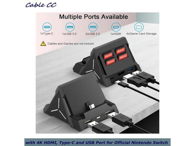Dock for Switch OLED, Replacement TV Docking Station with 4K HDMI, Type-C and USB Port for Official Nintendo Switch — photo 2