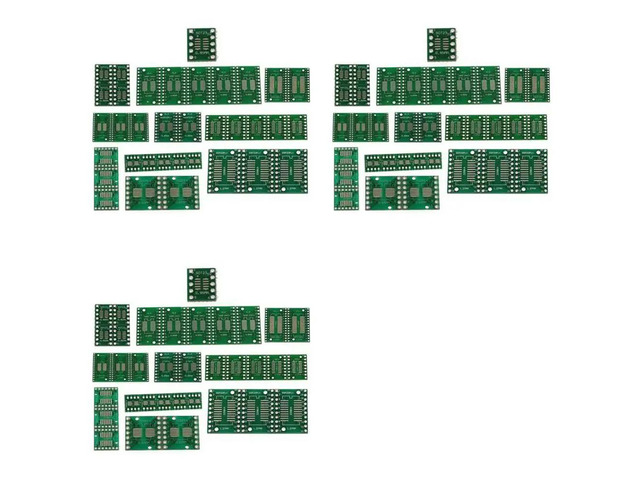 105Pcs PCB Board Kit SMD Turn To DIP SOP MSOP SSOP TSSOP SOT23 8 10 14 16 20 24 28 SMT To DIP