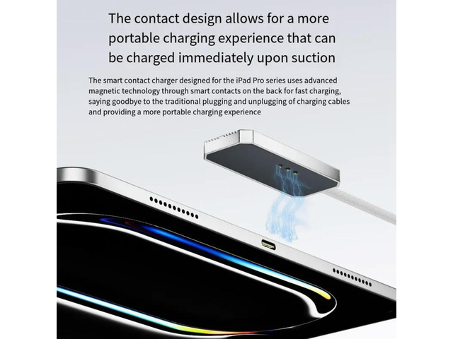 Magnetic With 6.5Ft USB-C Cable For Ipad Pro 11', Supports /M5 Chipsets, 35W Fast Charging Co