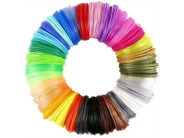 32 Colors 3D Printing Pen PLA Filament Refills, Each Color 3 Meters, Total 2 X 32Pc, 3D Printing Pen PLA Consumables