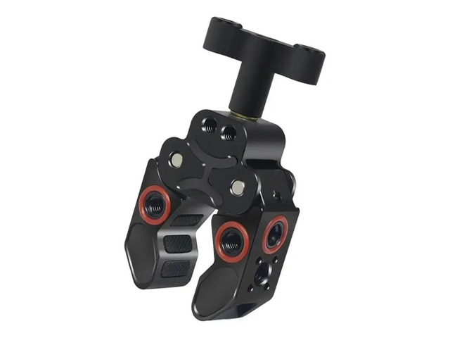Camera Clamp Mount With Locating Pin For ARRI Standard, Super Clamp- 1/4'- 20& 3/8'- 16 Thread For Monitor Mounting System