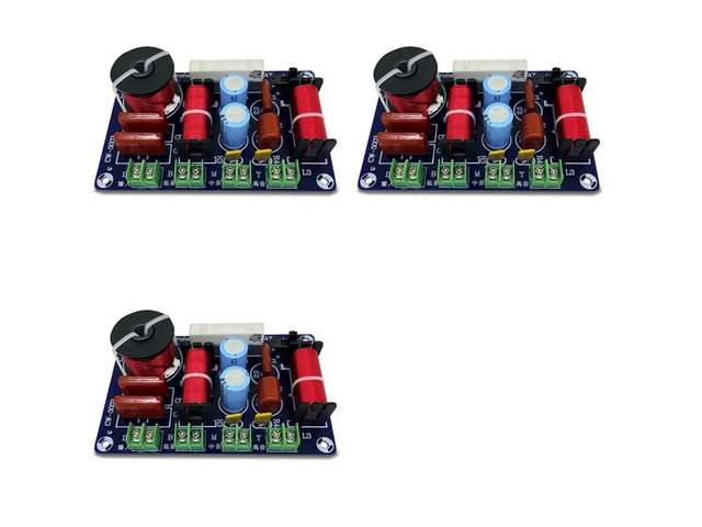 3X 3 Way Frequency Divider Hi-Fi Crossover Audiophile Home Theater High Middle And Low Speakers Retrofit Crossov