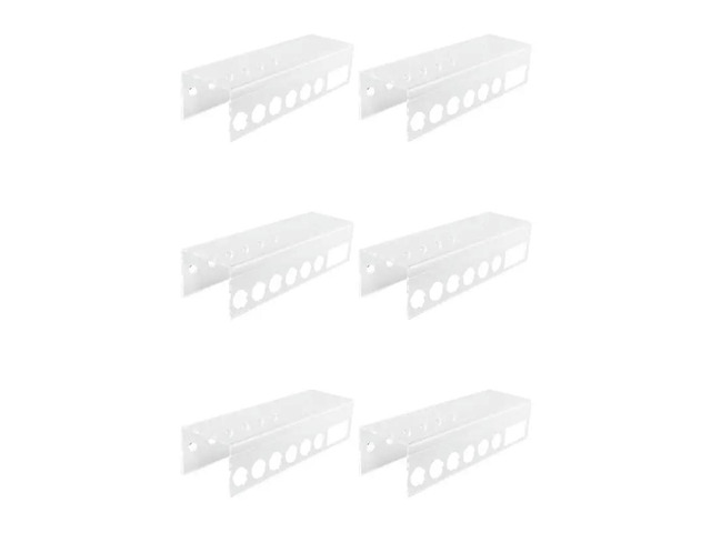 6X Wall-Mounted Acrylic Dry Erase Marker Holder, 6 Slot Clear Eraser Marker Organizer For Office School Home