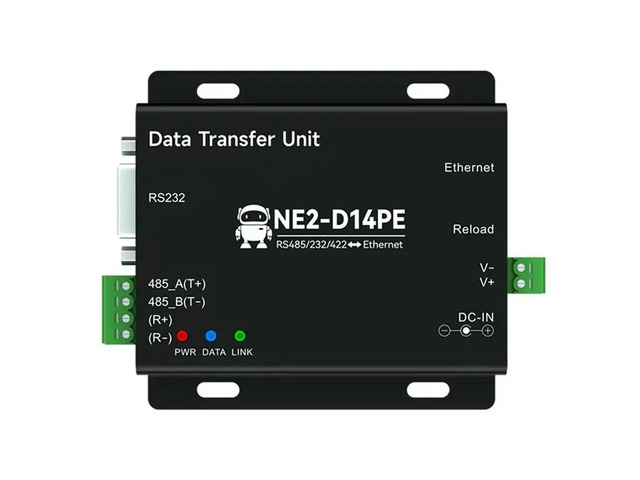 CDSENT NE2-D14PE For TCP UDP MQTT HTTP RS485/232/422 To Ethernet Serial Server Modbus Gateway POE Power Signal Isolation