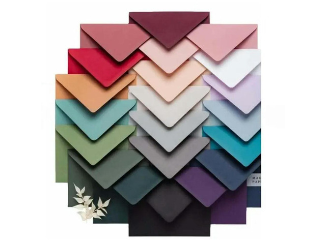 100PCS Morandi Small Envelopes, 145X112mm Mini Blank Paper Gift Envelopes For Greeting Cards, Holiday Presents