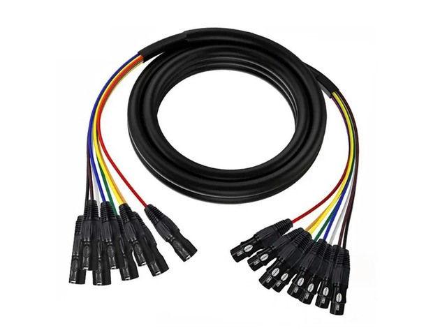 8 Channel XLR Audio Cable XLR Male To XLR Female Cable For Broadcasting Recording