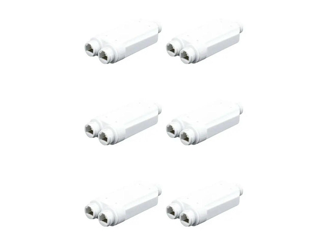 6X 2 Port Waterproof POE Repeater IP66 10/100Mbps 1 To 2 Poe Extender With IEEE802.3Af/At 48V Outdoor For POE Switch