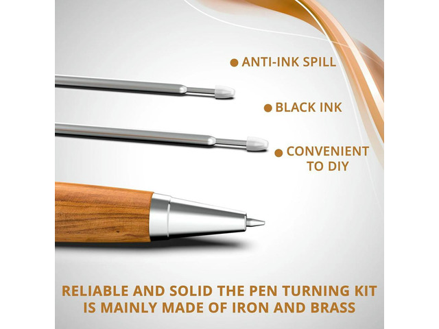 Pen Kits For Woodturning 20 Pack Premium Slimline Pen Turning Supplies Twist Pen Kit Lathe Turning Supplies For DIY