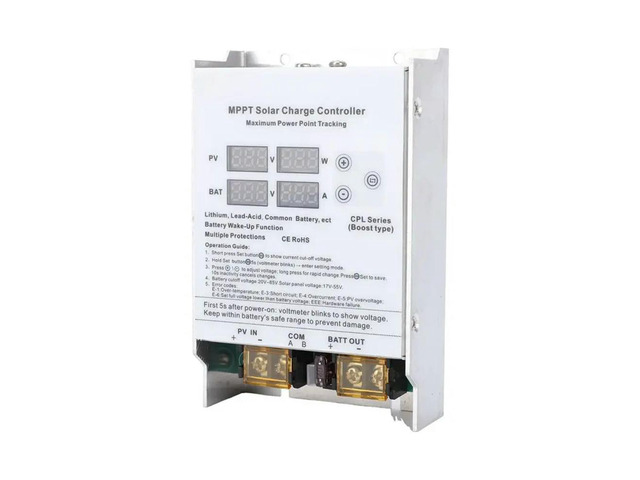 High Efficiency Solar Power Charge Controller 600W MPPT Boost Regulator For 24V 36V 48V 72V Multiple