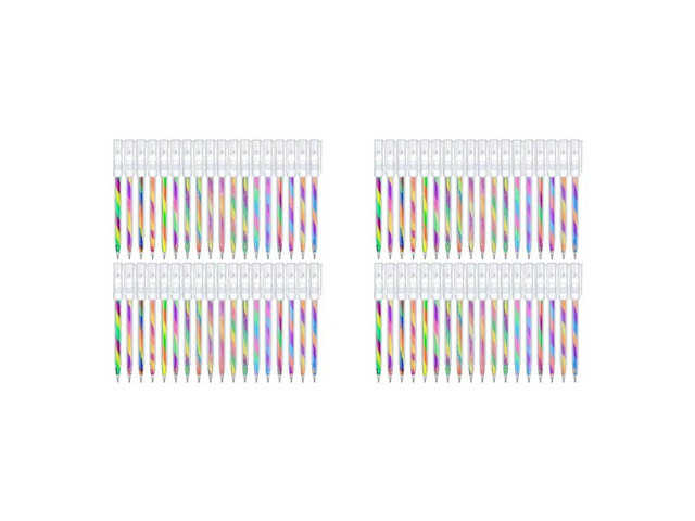 72 Pcs Rainbow Gel Pens Color Changing Glitter Neon Gel Pens Rainbow Pens For Adult Coloring Book