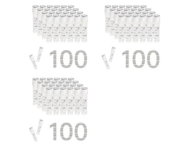 Cryovials Sterile Tubes 2Ml Vials With Caps Cryovial For Low Temperature, Case Of 300