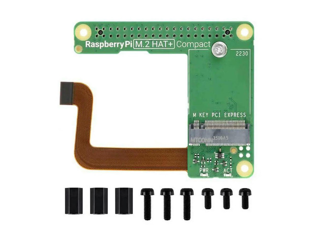 For Raspberry Pi 5 Compatible PCIE To M. 2 HAT+ Compact Expansion Board Nvme SSD Accessories For Raspberry Pi 5