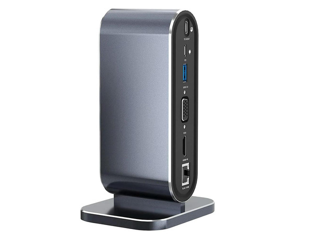 2X 12-In-1 USB C Docking Station USB C Hub Dock Laptop Display Docking Station USB 3.0 Adapter For Mac Computer