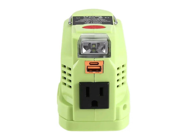 For Ryobi Compatible Outdoor Power Inverter US Plug- Power Adapter For Camping And For Charging In Outdoor Work