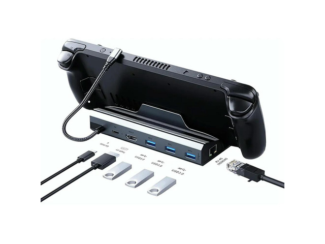 For Steam Deck Type-C To -Compatible HUB Docking Station Handheld Game Console Base Bracket