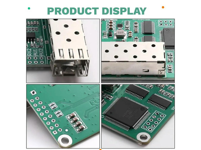 High-Speed TTL Over Fiber Optic Converter Module 2 Analog Video Ports 2 TTL Data LC Optical Module TX RX Up To 4