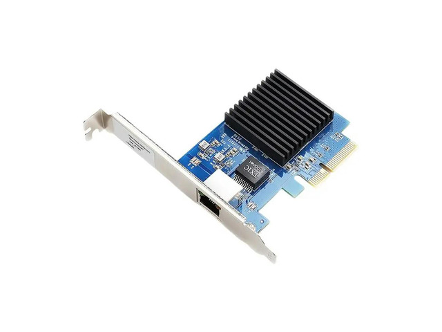 10Gb For Win 11 Pcie 3.0 NIC Network Card Single RJ45 Port RTL8127 Chip Supports Wake-Up Functionality And Diskless Operation