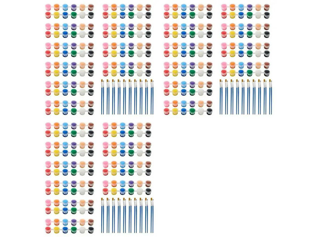 Mini Acrylic Paint Set 30 Pieces, Kids Paint, 12 Colors Kids Painting Set, Acrylic Paint Strips For Kids Adults