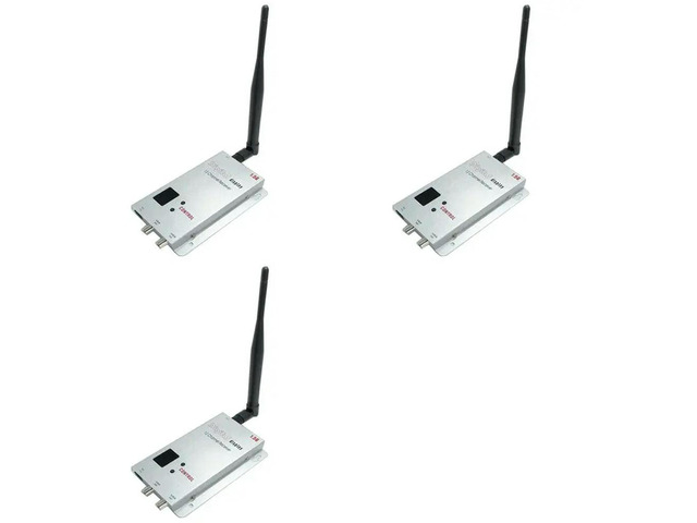 3X FPV 1.5G 8CH 1500Mw AV Sender TV Audio Video Transmitter Receiver Combo For QAV250 250 FPV RC