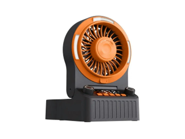 Emergency Power Bank, Multifunction Hand Crank Fan Radio, Bluetooth Speaker, Radio LED Light For Camping Outdoor