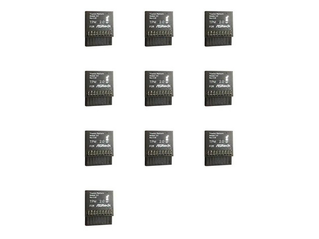 10X Tpm 2.0 Encryption Security Module Board Remote Control TPM2.0 LPC 18Pin Motherboards Card For For 11