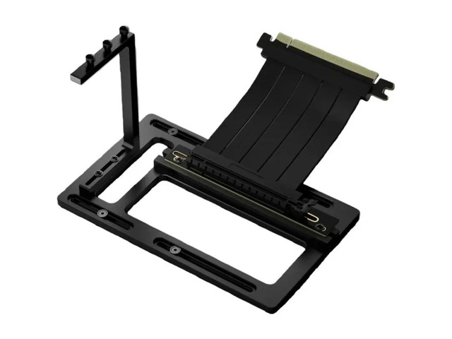 GPU Video Graphics Card Extender Cord 90° PCIE 4.0 X16 Extension Riser Cable Aluminum Alloy Vertical Bracket PE Shielded