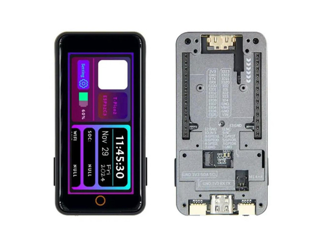 T-Pico 2350 Pinmap Development Board Dual MCU RP2350+C6 +2.33-Inch LCD+-Compatible+TF Card Slot
