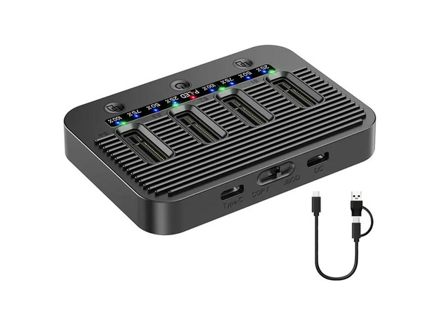 Expansion For PC Laptop 4 Bay M. 2 SSD Docking Station USB Type-C 20Gbps Nvme SATA NGFF Dual Protocol