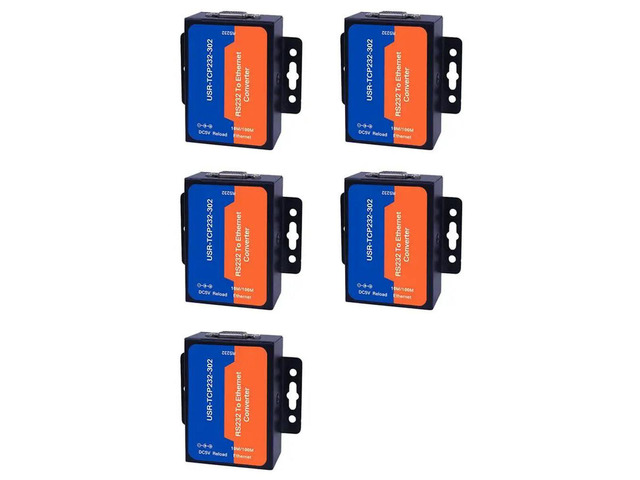 5X USR Ethernet Server Module USR-TCP232-302 RS232 To Ethernet TCP IP Server Module Ethernet Converter Support DHCP/DNS