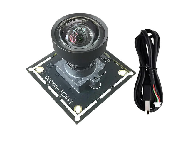 USB 2.0 Camera Module 12MP IMX577 118° Wide-Angle Lens 4K/30Fps Slight Distortion For Face Recognition For Video Conference
