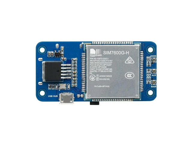 For Raspberry Pi 4G Expansion Board LTE Cat-4 4G 3G 2G SIM7600G-H 4G HAT(B) GNSS Positioning Module For Rpi Zero W