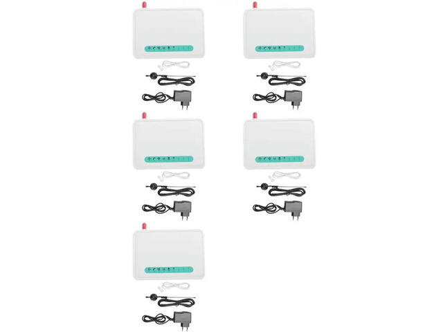 5X Fixed Terminal Quad Band GSM SIM Card Phone Line Desktop Caller Dialer GSM850/900/1800/1900MHZ EU Plug