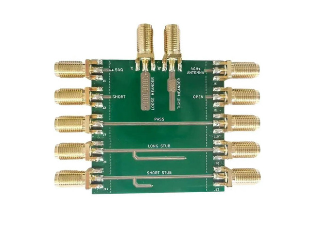 For HTOOL STB R1 R2 Signal Integrity Test Board- SI PCB VNA SOL Calibration For Differential Pair Filter