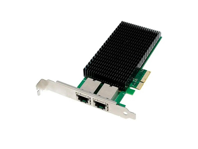 E610-XT2 10G Dual-Port Pcie 4.0 X4 To 2RJ45 POE Converter Network Card With Opto-Isolation Surge Protection