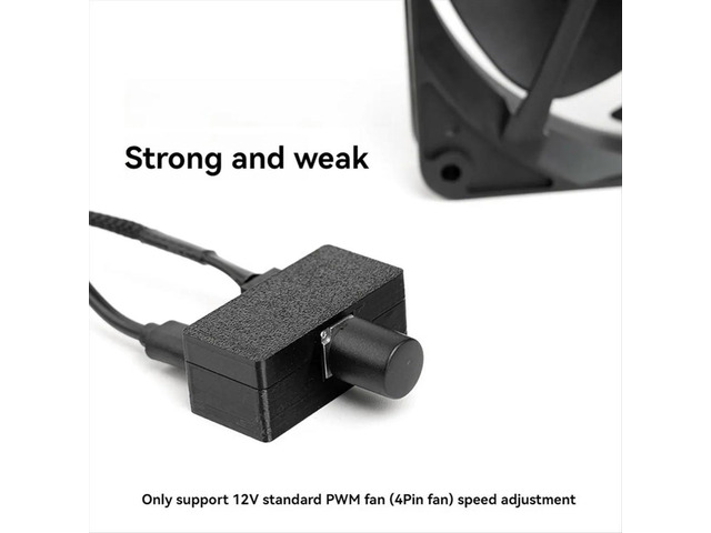 Fan Speed Controller 4Pin PWM Fan Governor TYPE-C Power Supply DIY Watercooling Cooler High Power PWM Fan Governor