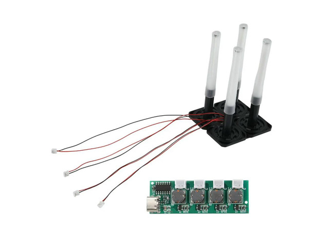 Four- Humidifier Module DIY Control Board Driver Circuit Board 1 to 4 Plant Watering Large Fog Volume