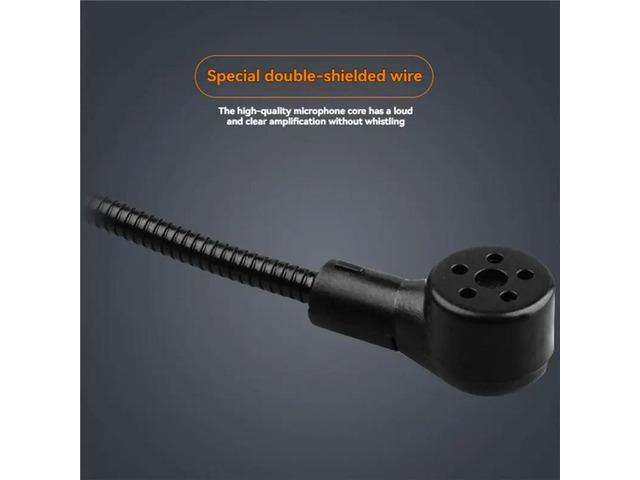 FM Microphone Headset 87Mhz-108Mhz Megaphone For Speakers, Classroom Church Tour Guide Mic