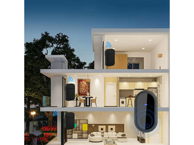 Doorbell Waterproof Doorbell IP68 Home Door Bell ligent 4-Level Volume Control 38 Songs