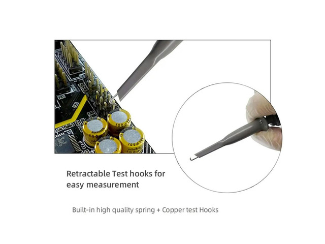 P6100 Oscilloscope Probe 100MHz 10x Universal Passive Oscilloscope Probe,Enhanced Signal Fidelity,for Most Oscilloscopes